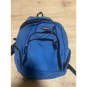 Eastpak Blue Canvas Duffle Bag Travel Weekender Carry On‎ Vtg 90s